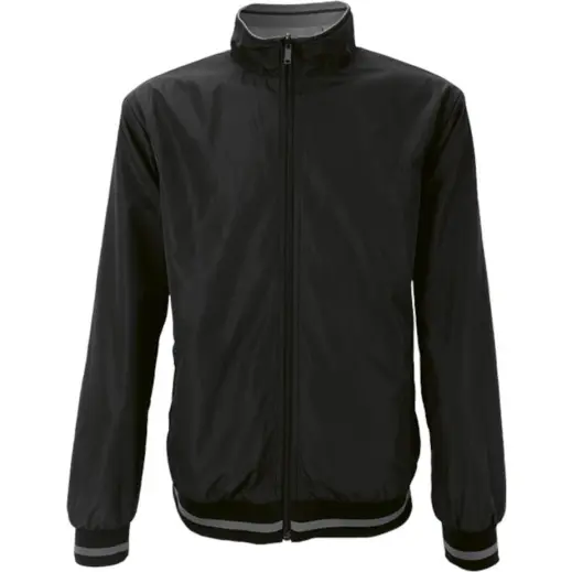 Mens Light Weight Reversible Jacket Black-Grey Front